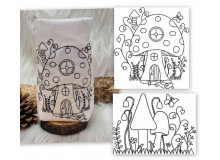 ADVENTSKALENDER 13. Dezember - Stickserie ITH Lichtbeutel Pilzdorf